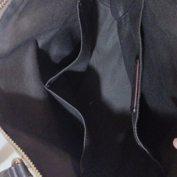 Coach Brown Classic Tote Bag with Signature Monogram - Picture 9 of 14